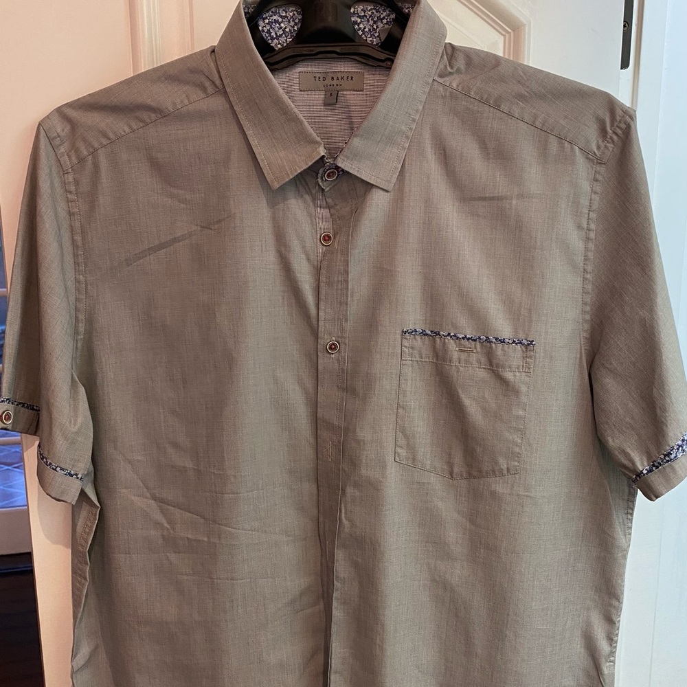 Ted Baker Short Sleeve Button down size 5